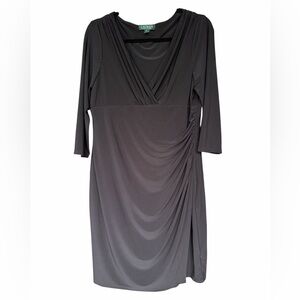 Lauren Ralph Lauren Black Long Sleeve Dress